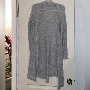 Daytrip Open Weave Cardigan duster Sweater w pockets Med